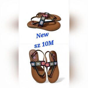 Pop Multicolor Crochet Sandals